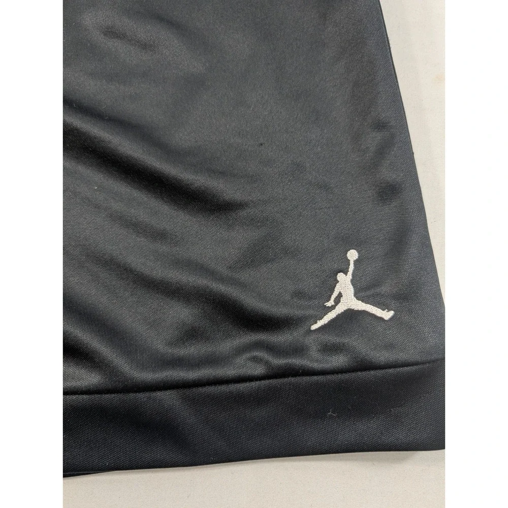 Air Jordan Dazzle Shorts Men's Medium Black Silky Shiny Basketball 6.5